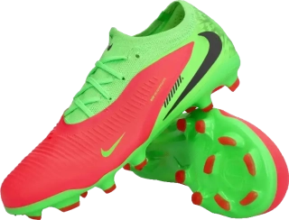 Dětské lisovky Nike Phantom 6 Low Pro Erling Haaland FG/MG zeleno-červené