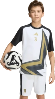 Dětský předzápasový dres Adidas Juventus FC 26/27 bílo-černý
