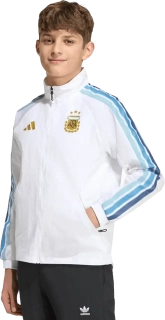 Dětská domácí bunda Adidas Argentina 2026 Anthem bílá