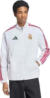 Pánská domácí bunda Adidas Real Madrid 26/27 Anthem bílá