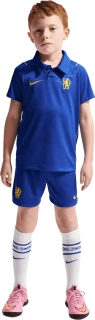 Dětská domácí fotbalová souprava Nike Chelsea FC 26/27 pro malé děti modrá