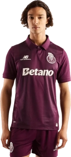 Pánský venkovní fotbalový dres New Balance FC Porto 26/27 bordó