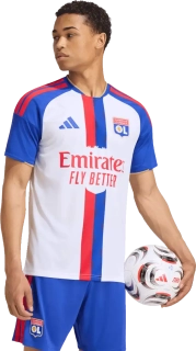 Pánský domácí fotbalový dres Adidas Olympique Lyon 26/27 bílo-modrý