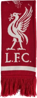 Unisex fotbalová šála Adidas Liverpool FC 26/27 červená 134x16