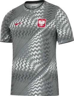 Panský předzápasový fotbalový dres Nike Polsko 2026 šedý