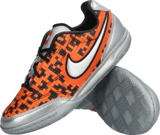 Dětské sálové kopačky Nike x LEGO Streetgato oranžovo-stříbrné
