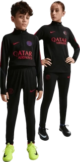 Dětské pleteninové kalhoty Nike PSG 26/27 Strike černé