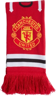 Unisex fotbalová šála Adidas Manchester United 26/27 červená 134x16