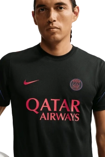 Pánské sportovní pleteninové tričko Nike PSG 26/27 Strike černé