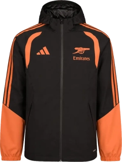 Pánská fotbalová bunda s kapucí Adidas Arsenal FC 26/27 Tiro Rain černá