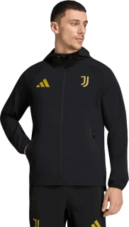 Pánská bunda s kapucí Adidas Juventus FC 26/27 Tiro Travel černá