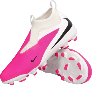 Dětské kopačky lisovky Nike Phantom 6 High Academy FG/MG bílo-růžové