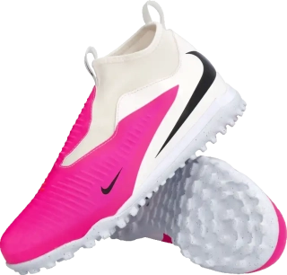 Dětské kopačky turfy Nike Phantom 6 High Academy TF bílo-růžové