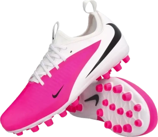 Dětské kopačky lisovky Nike Phantom 6 Low Academy AG bílo-růžové