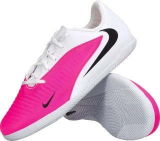Dětské sálové kopačky Nike Phantom 6 Low Club IC bílo-růžové