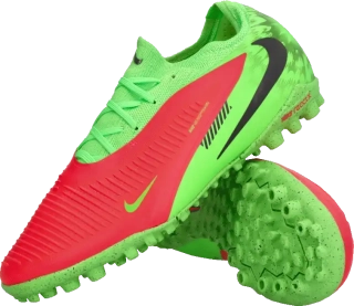 Pánské turfy Nike Phantom 6 Low Pro Erling Haaland TF zeleno-červené