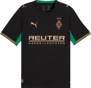 Pánský venkovní fotbalový dres Puma Borussia Mönchengladbach 26/27 černý