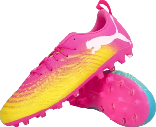 Dětské kopačky lisovky Puma Future 9 Play MG růžové