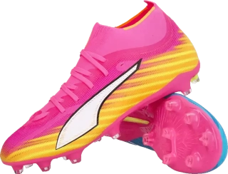Dámské kopačky lisovky Puma Ultra 6 Match+ FG/AG růžové