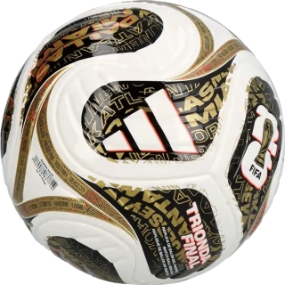 Fotbalový míč Adidas Trionda World Cup 2026 Finals velikost 1 Mini bílo-hnědý