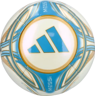 Fotbalový míč Adidas Messi Club velikost 4 bílo-blankytný