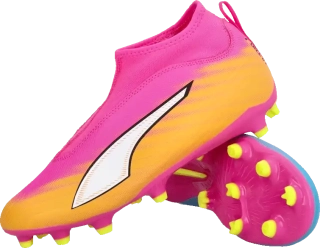 Dětské lisovky Puma Ultra 6 Match+ LL FG/AG BTK růžové
