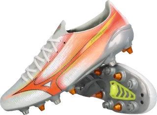 Pánské kopačky kolíky Mizuno Alpha III Japan Mix oranžově-stříbrné
