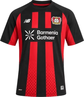 Pánský domácí dres New Balance Bayer Leverkusen 26/27 červeno-černý