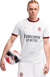 Pánský venkovní zápasový fotbalový dres Puma AC Milan 26/27 bílý
