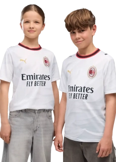 Dětský venkovní fotbalový dres Puma AC Milan 26/27 bílý