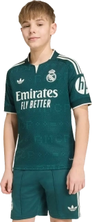 Dětský venkovní fotbalový dres Adidas Real Madrid 26/27 zelený