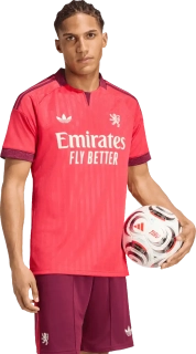 Pánský venkovní fotbalový dres Adidas Olympique Lyon 26/27 červený