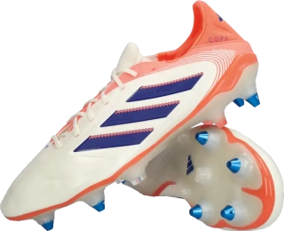 Pánské kopačky kolíky Adidas Copa Pure III Elite SG bílo-oranžové