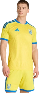 Pánský domácí fotbalový dres Adidas Ukrajina 2026 žlutý