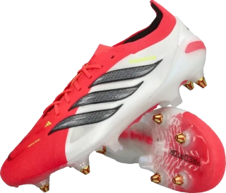 Pánské kopačky kolíky Adidas Predator Elite SG červené2
