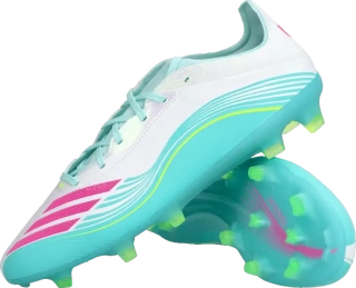 Pánské kopačky lisovky Adidas F50 Pro Messi FG bílo-mátové