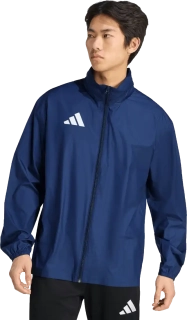 Pánská šusťáková bunda s kapucí Adidas Entrada 26 Multi modrá